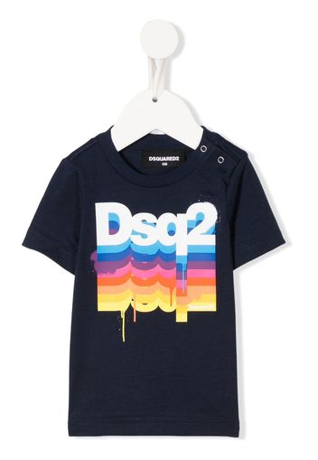 Dsquared2 Kids logo-print cotton T-shirt - Blu