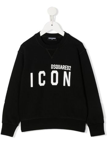 Dsquared2 Kids Icon-print long-sleeved sweatshirt - Nero
