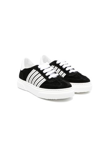 Dsquared2 Kids side-stripe low-top sneakers - Nero