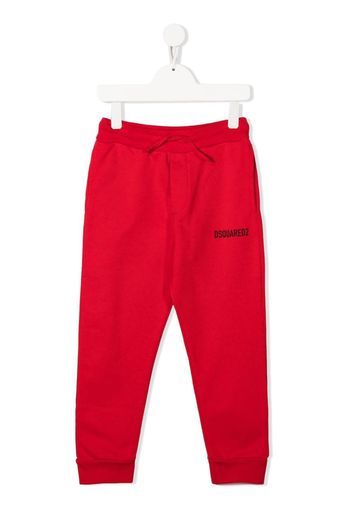 DSQUARED2 KIDS Pantaloni sportivi con stampa - Rosso