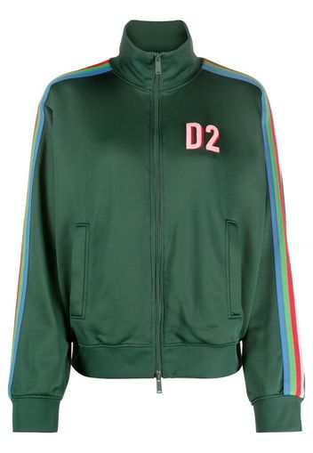 Dsquared2 Giacca sportiva con banda laterale - Verde