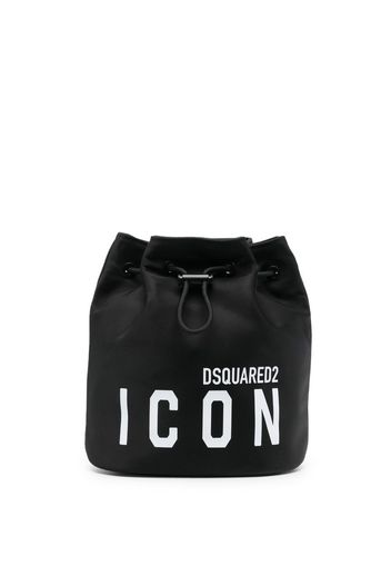 Dsquared2 Icon-print bucket bag - Nero