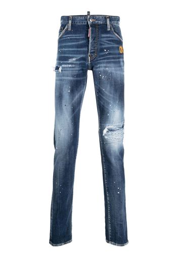 Dsquared2 distressed slim-fit jeans - Blu