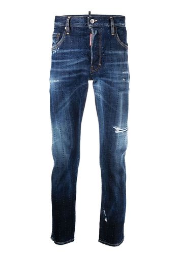 Dsquared2 Jeans con effetto vissuto - Blu