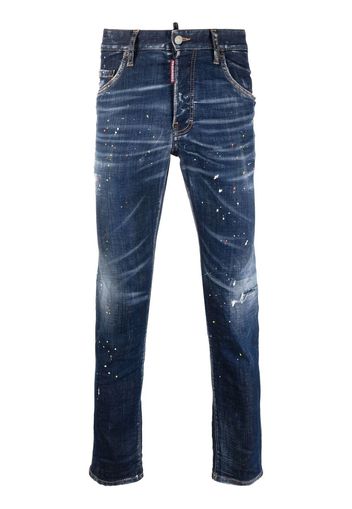 Dsquared2 Jeans skinny con effetto vernice - Blu