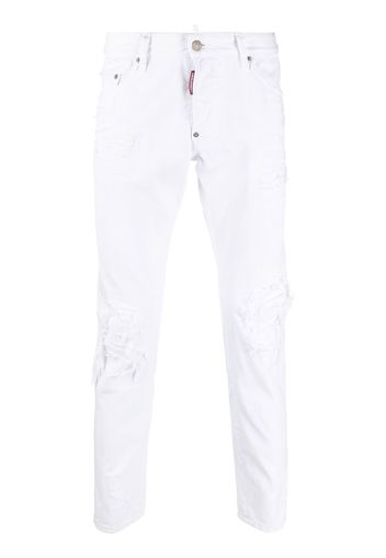 Dsquared2 Jeans skinny affusolati - Bianco