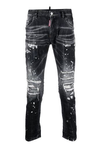 Dsquared2 Jeans skinny con effetto vissuto - Nero