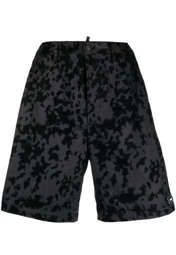 Dsquared2 Shorts sportivi con stampa camouflage - Nero