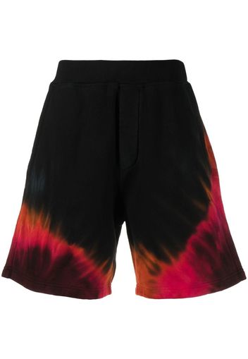 Dsquared2 Shorts sportivi con fantasia tie-dye - Nero