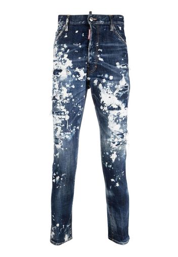 Dsquared2 Jeans skinny con effetto vissuto - Blu