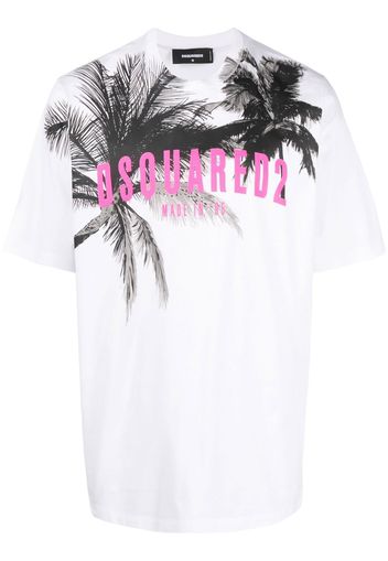 Dsquared2 T-shirt con stampa grafica - Bianco