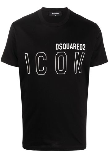 Dsquared2 T-shirt Icon con stampa - Nero