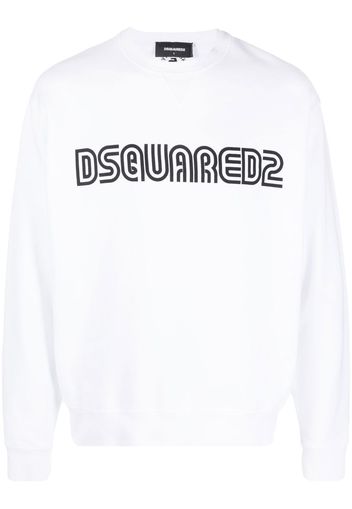 Dsquared2 logo-print cotton sweatshirt - Bianco