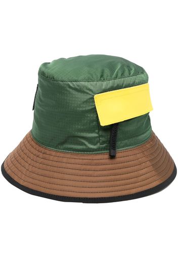 Dsquared2 logo-patch bucket hat - Verde