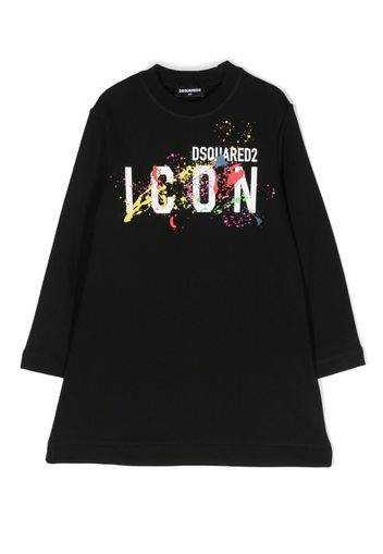 Dsquared2 Kids Abito con stampa - Nero