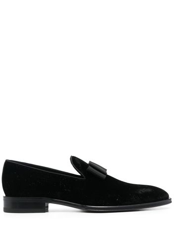 Dsquared2 almond-toe bow-detail loafers - Nero