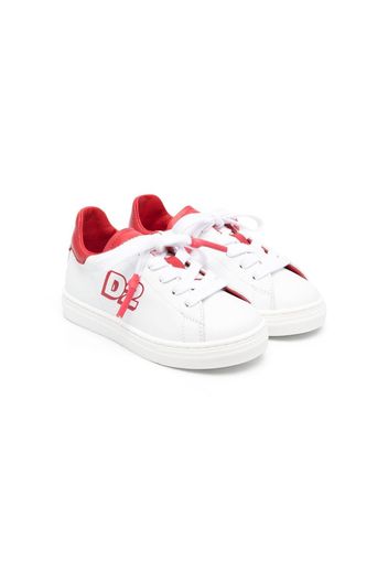 Dsquared2 Kids logo-print two-tone sneakers - Bianco