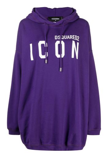 Dsquared2 logo-print oversize hoodie - Viola