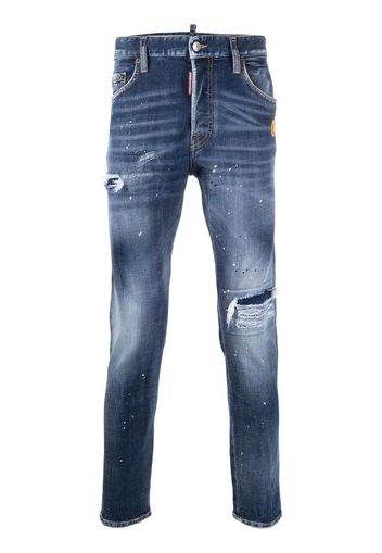 Dsquared2 distressed skinny jeans - Blu