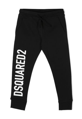 Dsquared2 Kids logo-print cotton track trousers - Nero