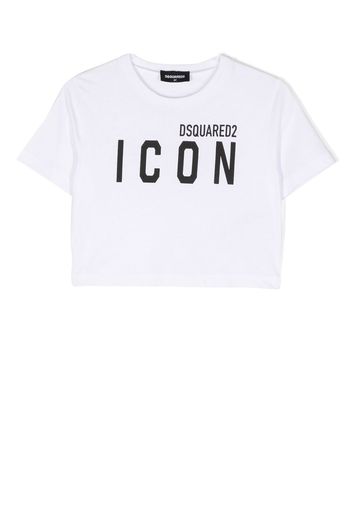 Dsquared2 Kids logo-print short-sleeve T-shirt - Bianco