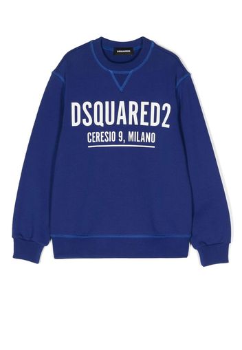 Dsquared2 Kids Felpa con stampa - Blu