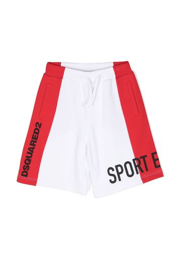 Dsquared2 Kids Shorts sportivi con stampa - Bianco