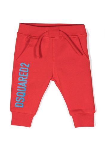 Dsquared2 Kids logo-print cotton track trousers - Rosso