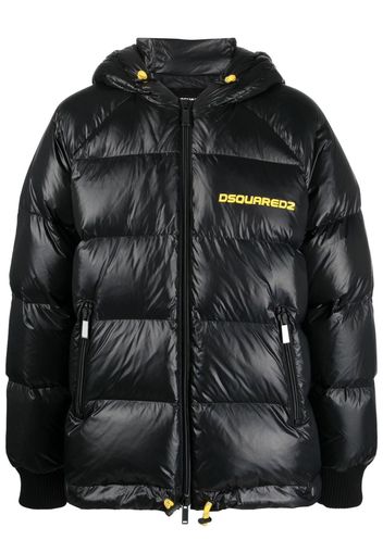 Dsquared2 chest logo-print padded jacket - Nero