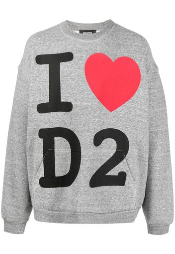 Dsquared2 logo-print sweatshirt - Grigio