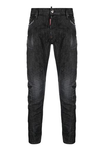 Dsquared2 slim-cut washed jeans - Nero