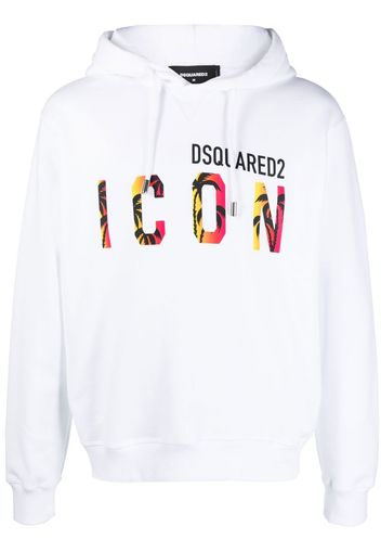 Dsquared2 Icon-print hooded sweatshirt - Bianco