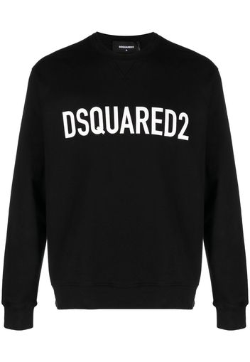 Dsquared2 logo-print crew-neck sweatshirt - Nero