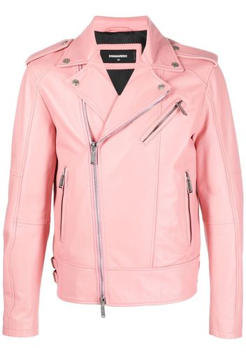 Dsquared2 leather biker jacket - Rosa