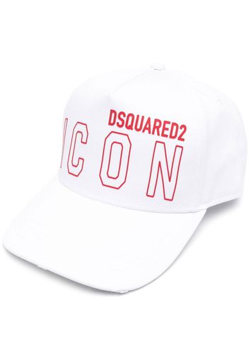 Dsquared2 logo-print baseball cap - Bianco