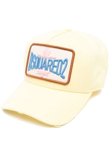 Dsquared2 logo-patch cap - Giallo