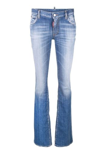 Dsquared2 faded boot-cut jeans - Blu