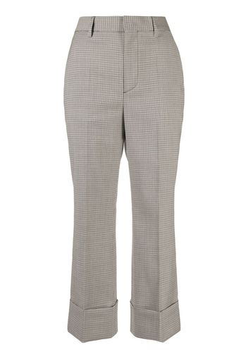 Dsquared2 houndstooth pattern cropped trousers - Bianco