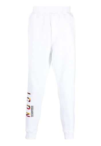 Dsquared2 Icon logo detail track pants - Bianco