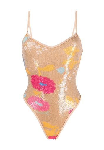 Dsquared2 sequin-embellished swimsuit - Toni neutri