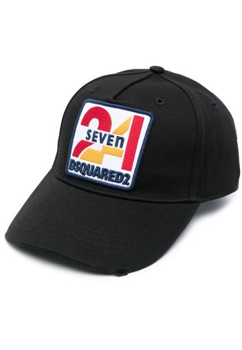 Dsquared2 logo-embroidered cotton cap - Nero