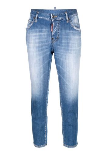 Dsquared2 Jennifer low-rise cropped jeans - Blu