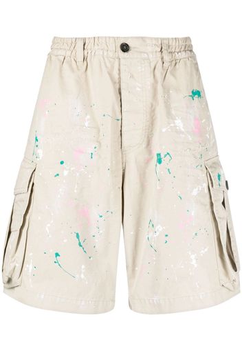 Dsquared2 paint splatter cargo shorts - Toni neutri