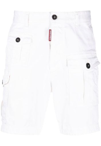 Dsquared2 logo-tag chino shorts - Bianco