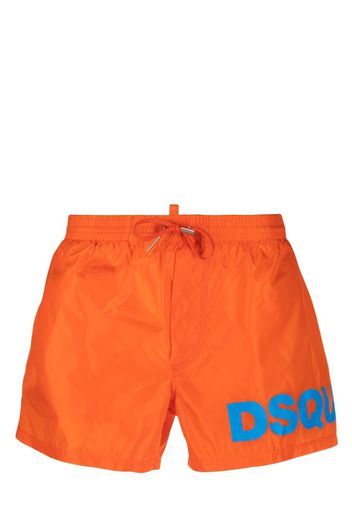 Dsquared2 logo-print swim shorts - Arancione