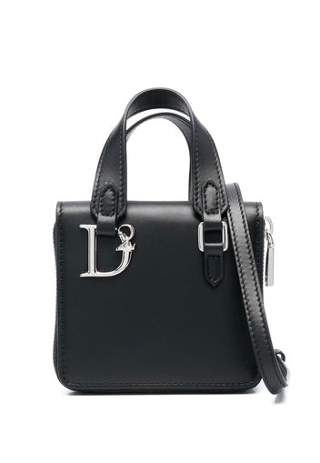 Dsquared2 leather mini tote bag - Nero