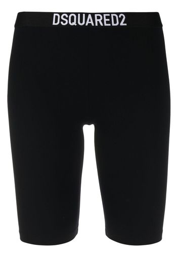 Dsquared2 logo-waistband cycling shorts - Nero