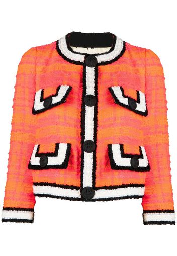 Dsquared2 cropped tweed buttoned jacket - Rosa