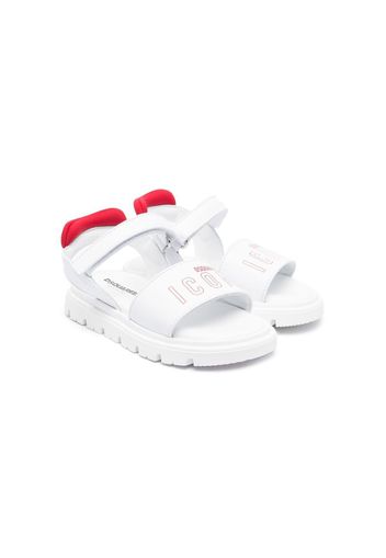 Dsquared2 Kids Icon logo-print sandals - Bianco