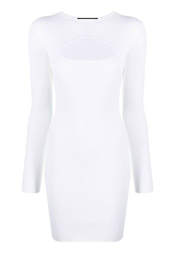 Dsquared2 cut-out rib-knit minidress - Bianco